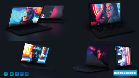 Pair your images or videos with text in this dynamic template. Laptop Mockup Website Presentation Videohive Logo Animation Pro