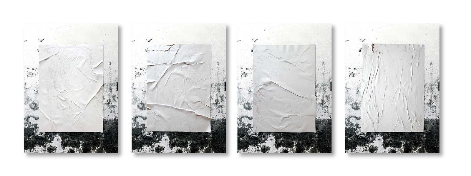 Paper coffee cup mockup prepared as a three free high resolution psd files. Free Download Poster Glued Mock Up Template Psd File