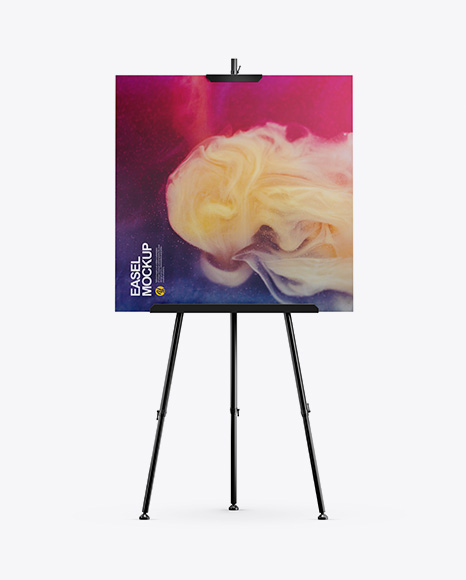 Free paint canvas / poster on wooden easel stand mockup psd. 110 Best Easel Mockup Templates Free Premium