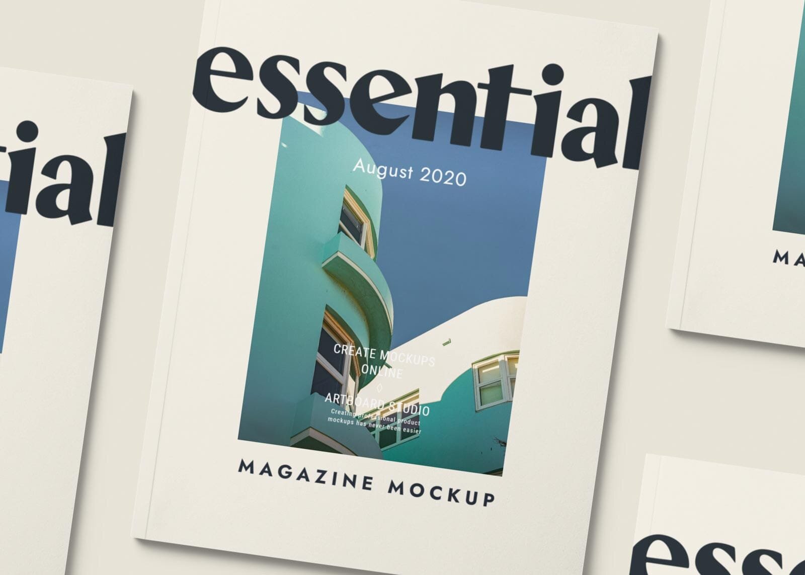 Contains special layers and smart object for your artworks. Magazine Cover Mockup Template