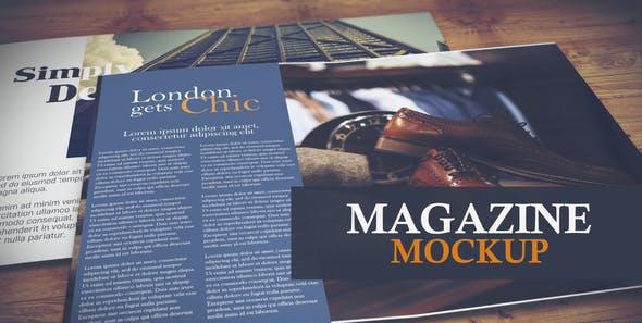 Get a freebie every month! Magazine Mockup Free Download After Effects Template
