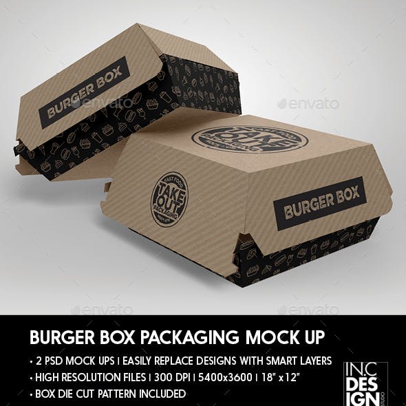 Free burger box mockup (psd). 60 Best Burger Box Mockup Templates Free Premium