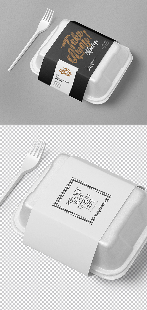 Here's a free standup pouch packaging mockup in psd that will effectively guide you in achieving a perfect food packaging. Free Disposable Food Packaging Mockup Freebies Psd