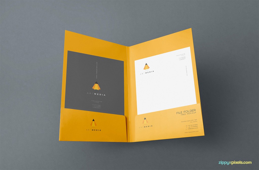 39+ Download Paper Folder Mockup Free&nbsp;Psd