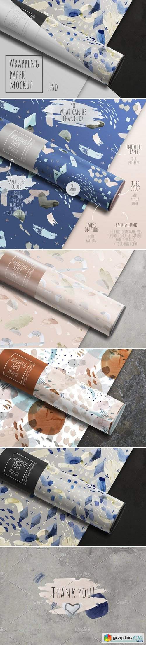 19+ Download Wrapping Paper Mockup Psd&nbsp;Free