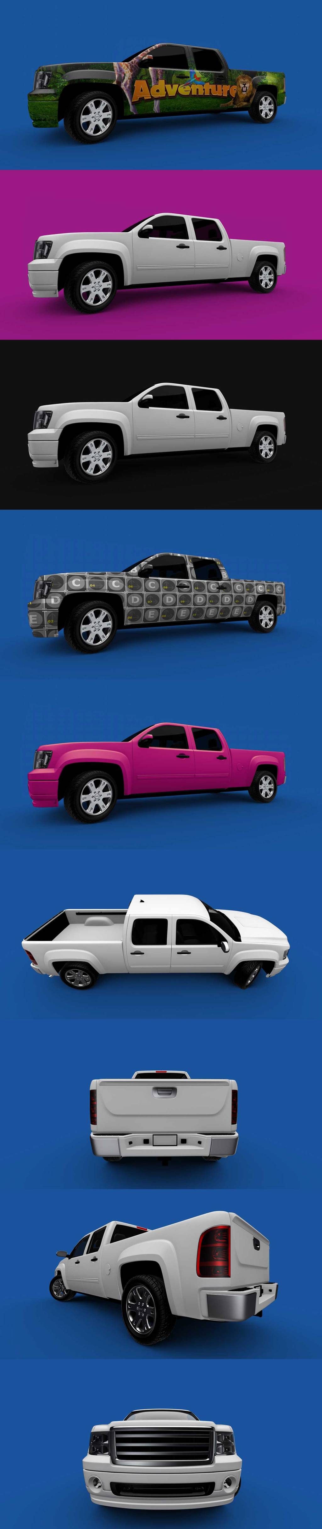 24+ Download Pickup Truck Mockup Psd&nbsp;Free
