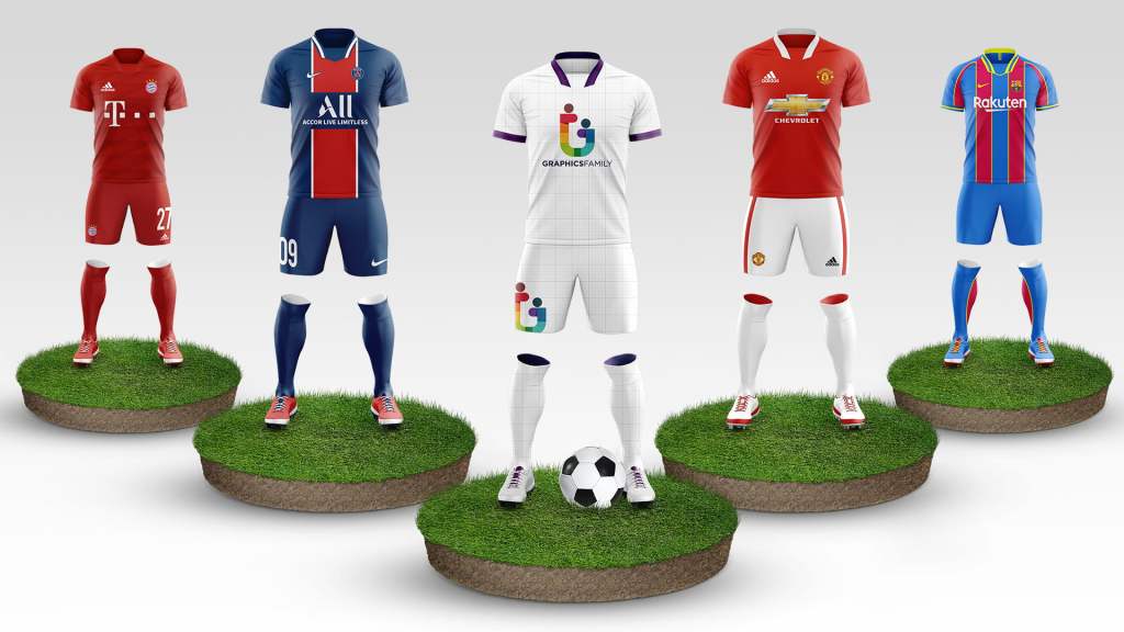 13+ Download Soccer Kit Mockup&nbsp;Psd