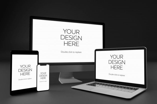 24+ Download Desktop And Mobile Mockup&nbsp;Psd