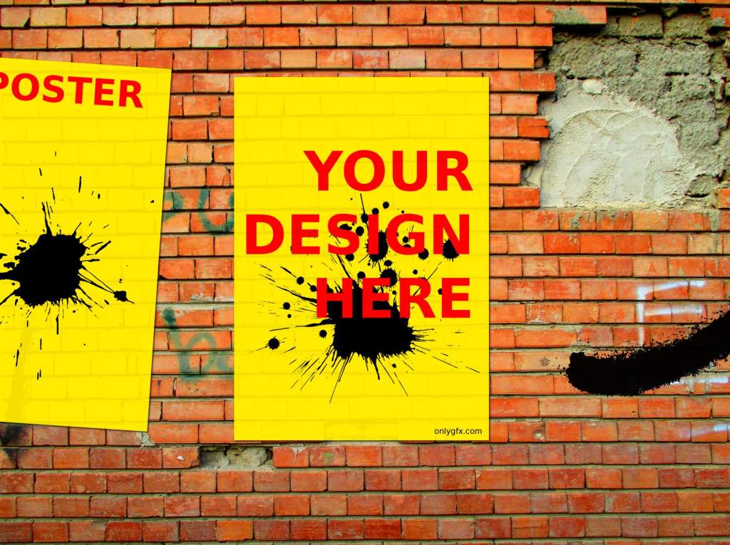 34+ Download Street Poster Mockup Psd&nbsp;Free