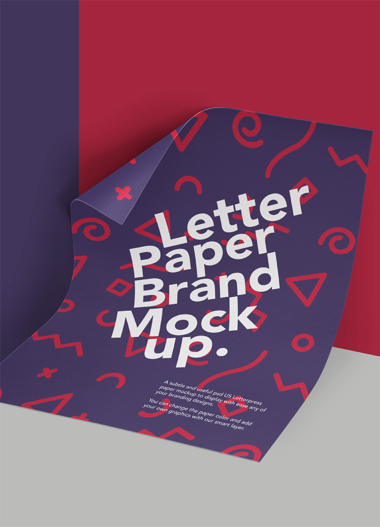 39+ Download Letter Paper Mockup Free&nbsp;Psd