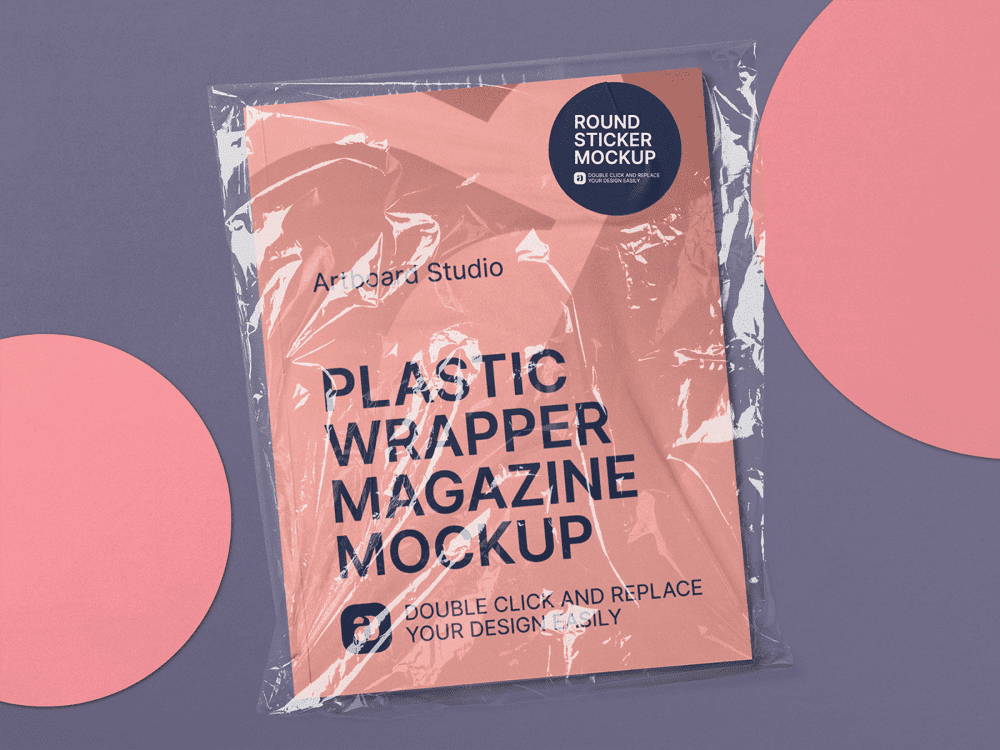Choose from our carefully crafted free mockup templates, or start from scratch and design your own scene with our extensive library of items. Plastic Wrapper Magazine Mockup Scene
