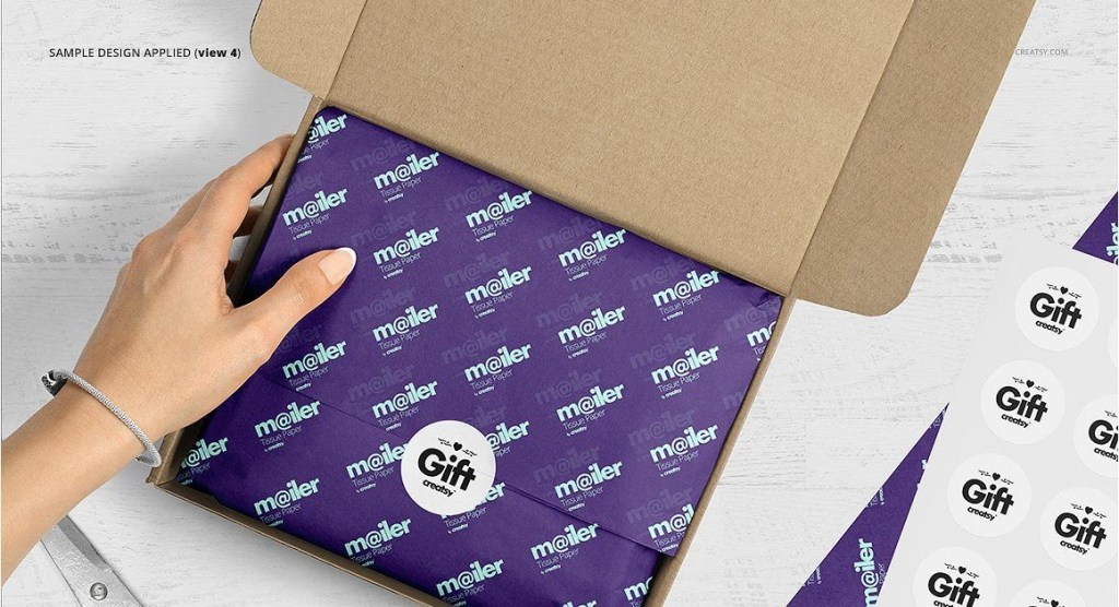 20+ Download Free Wrapping Tissue Paper Mockup&nbsp;Psd