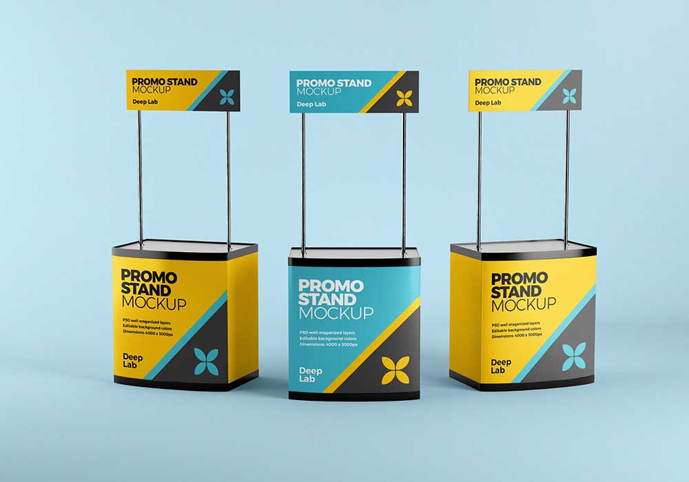 40+ Download Free Promo Stand Mockup&nbsp;Psd