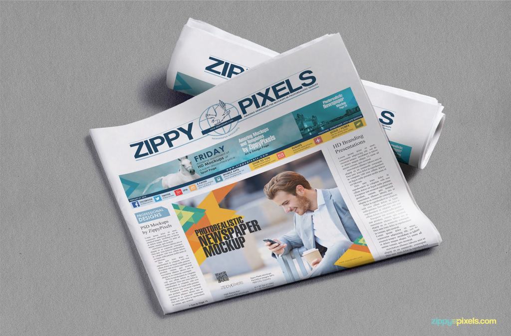 36+ Download Newspaper Mockup Free&nbsp;Psd