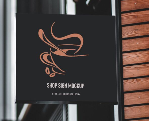 49+ Download Restaurant Sign Mockup Psd&nbsp;Free