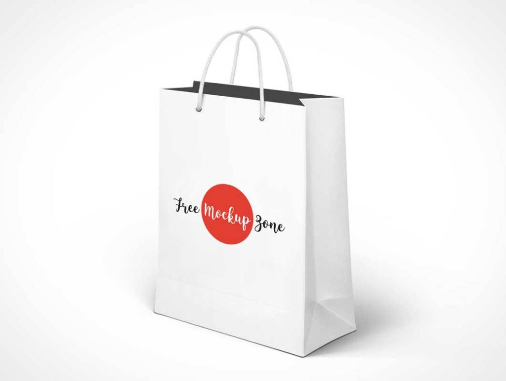 43+ Download White Paper Bag Mockup Psd&nbsp;Free