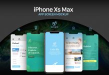 17+ Download App Screen Presentation Mockup&nbsp;Psd