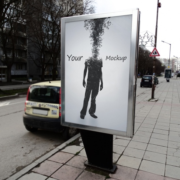 26+ Download Poster On Street Mockup Free&nbsp;Psd