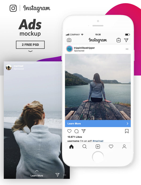 29+ Download Instagram Mobile Post Mockup&nbsp;Psd
