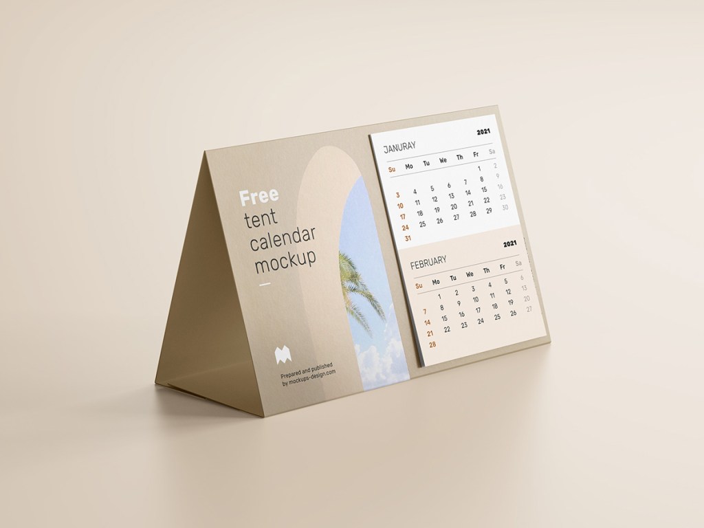 13+ Download Free Tent Calendar Mockup&nbsp;Psd